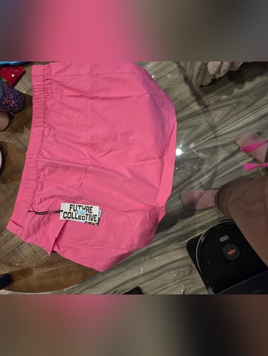 Future Collective Dresses & Skirts - Future Collective Pink Circle Skirt — Casual Skater Style